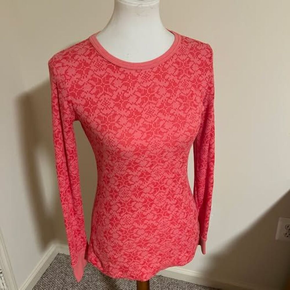 Columbia Omni-Wick Long Sleeve Shirt Red Pink - size S/P